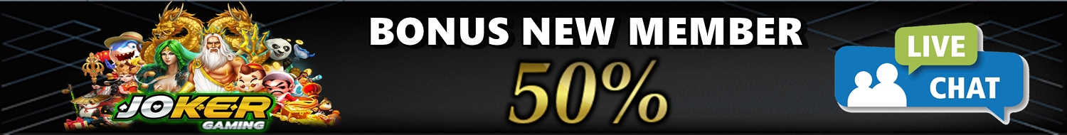 Bonus new member 50% terbesar